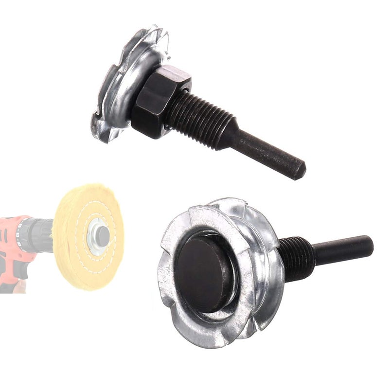 BLSGBUIDING Arbor Mandrel for Drill 1/4" Shank 1/2" Threads Arbor Adapter for Buffing Polishing Wheel 2pcs - Image 1